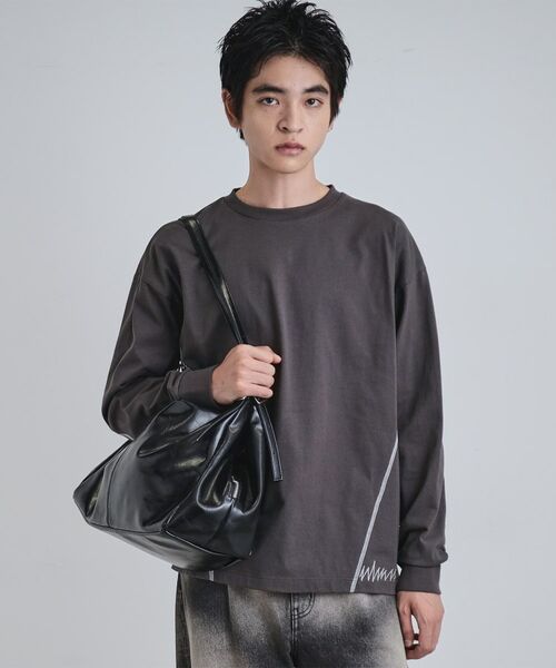 tk.TAKEO KIKUCHI / ティーケー タケオキクチ ボストンバッグ | デフォーメッドボストンBAG | 詳細13