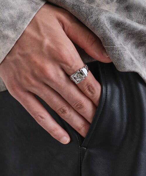 tk.TAKEO KIKUCHI / ティーケー タケオキクチ リング | メタルベルトリング | 詳細4