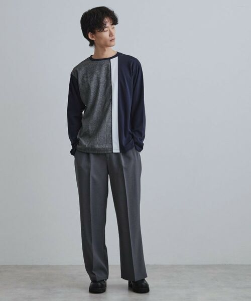 tk.TAKEO KIKUCHI / ティーケー タケオキクチ カットソー | 切替グレンチェックカットソー | 詳細11