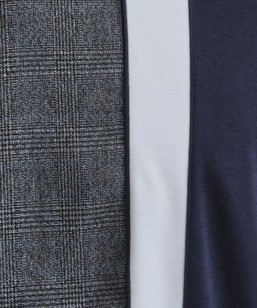 tk.TAKEO KIKUCHI / ティーケー タケオキクチ カットソー | 切替グレンチェックカットソー | 詳細12