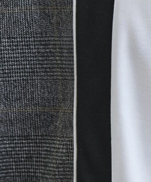 tk.TAKEO KIKUCHI / ティーケー タケオキクチ カットソー | 切替グレンチェックカットソー | 詳細4