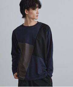 tk.TAKEO KIKUCHI / ティーケー タケオキクチ カットソー | ブロックシャドー切替カットソー