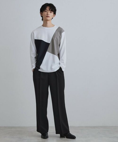 tk.TAKEO KIKUCHI / ティーケー タケオキクチ カットソー | ブロックシャドー切替カットソー | 詳細10