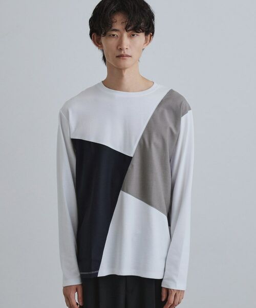 tk.TAKEO KIKUCHI / ティーケー タケオキクチ カットソー | ブロックシャドー切替カットソー | 詳細13