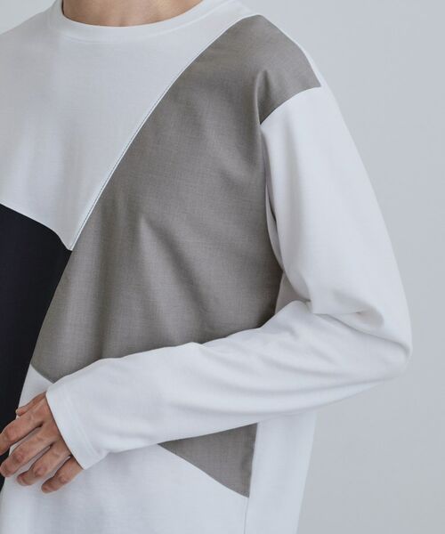 tk.TAKEO KIKUCHI / ティーケー タケオキクチ カットソー | ブロックシャドー切替カットソー | 詳細17