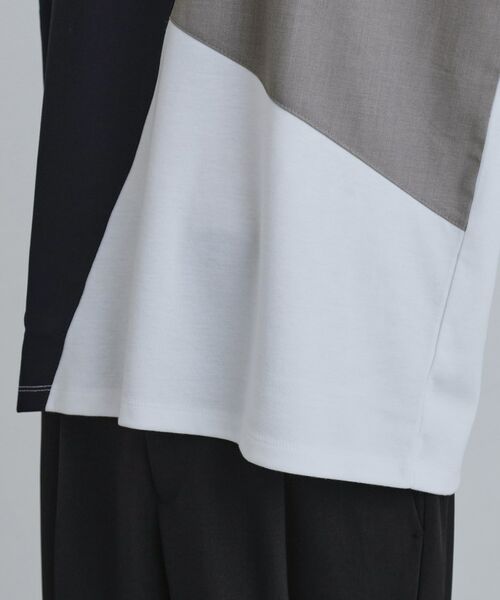 tk.TAKEO KIKUCHI / ティーケー タケオキクチ カットソー | ブロックシャドー切替カットソー | 詳細18