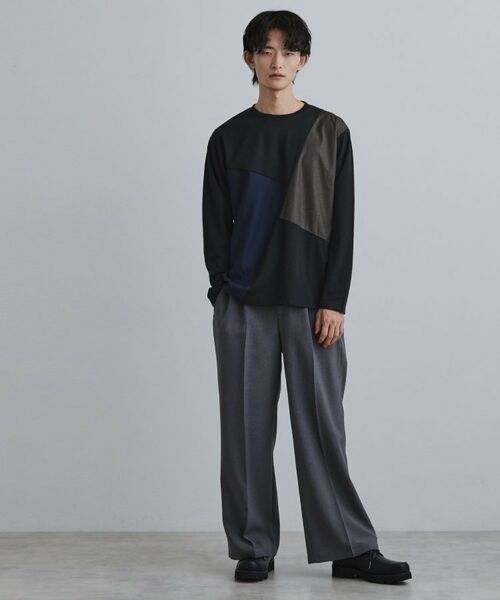 tk.TAKEO KIKUCHI / ティーケー タケオキクチ カットソー | ブロックシャドー切替カットソー | 詳細6