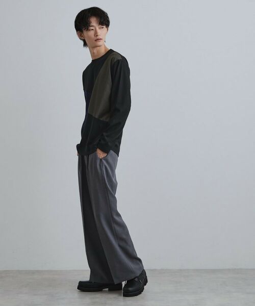 tk.TAKEO KIKUCHI / ティーケー タケオキクチ カットソー | ブロックシャドー切替カットソー | 詳細7