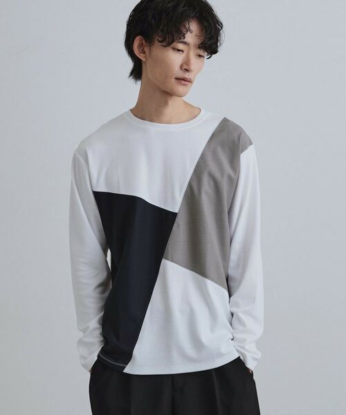 tk.TAKEO KIKUCHI / ティーケー タケオキクチ カットソー | ブロックシャドー切替カットソー | 詳細9