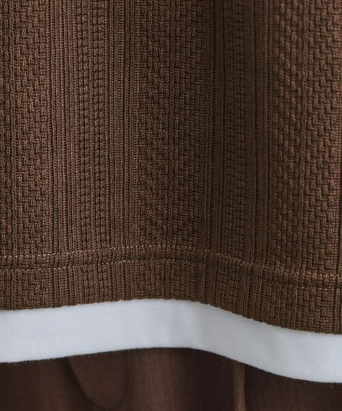 tk.TAKEO KIKUCHI / ティーケー タケオキクチ カットソー | ニットライクジャカードカットソー | 詳細12