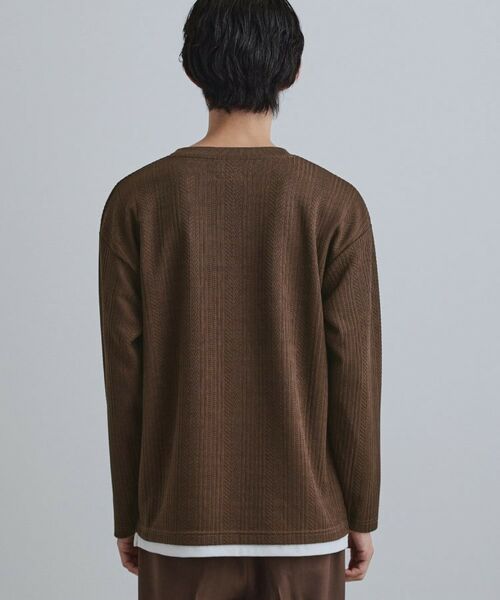 tk.TAKEO KIKUCHI / ティーケー タケオキクチ カットソー | ニットライクジャカードカットソー | 詳細15