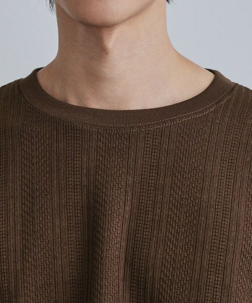 tk.TAKEO KIKUCHI / ティーケー タケオキクチ カットソー | ニットライクジャカードカットソー | 詳細16