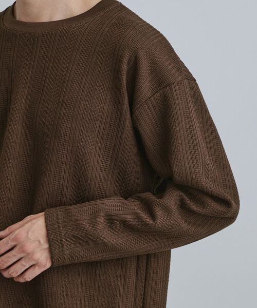 tk.TAKEO KIKUCHI / ティーケー タケオキクチ カットソー | ニットライクジャカードカットソー | 詳細17