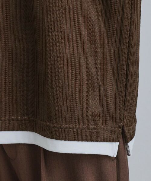 tk.TAKEO KIKUCHI / ティーケー タケオキクチ カットソー | ニットライクジャカードカットソー | 詳細18