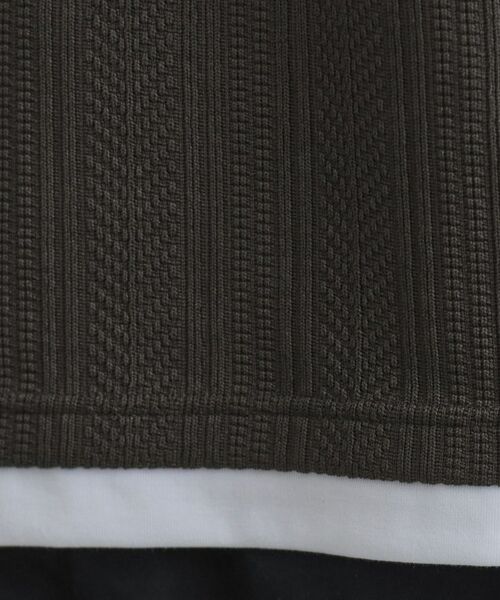 tk.TAKEO KIKUCHI / ティーケー タケオキクチ カットソー | ニットライクジャカードカットソー | 詳細8
