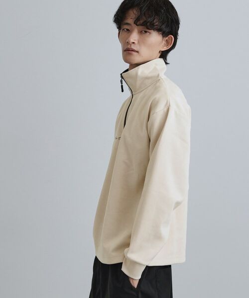 tk.TAKEO KIKUCHI / ティーケー タケオキクチ カットソー | ポンチスウェードハーフジップ | 詳細1