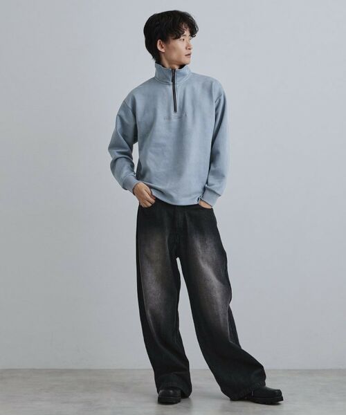 tk.TAKEO KIKUCHI / ティーケー タケオキクチ カットソー | ポンチスウェードハーフジップ | 詳細10