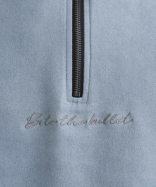 tk.TAKEO KIKUCHI / ティーケー タケオキクチ カットソー | ポンチスウェードハーフジップ | 詳細12