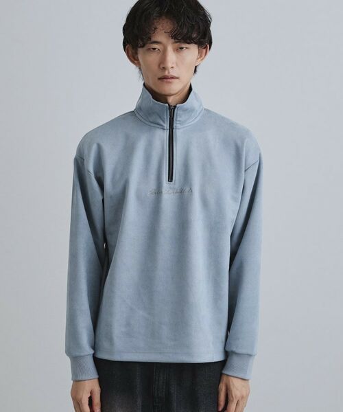tk.TAKEO KIKUCHI / ティーケー タケオキクチ カットソー | ポンチスウェードハーフジップ | 詳細13