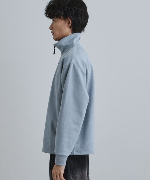 tk.TAKEO KIKUCHI / ティーケー タケオキクチ カットソー | ポンチスウェードハーフジップ | 詳細14
