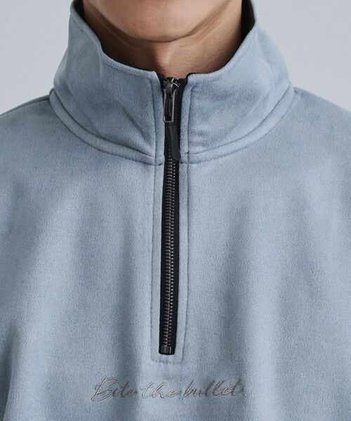 tk.TAKEO KIKUCHI / ティーケー タケオキクチ カットソー | ポンチスウェードハーフジップ | 詳細16