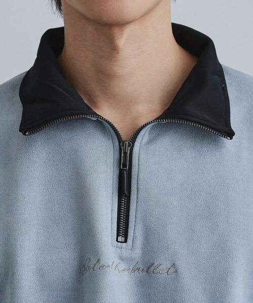 tk.TAKEO KIKUCHI / ティーケー タケオキクチ カットソー | ポンチスウェードハーフジップ | 詳細19