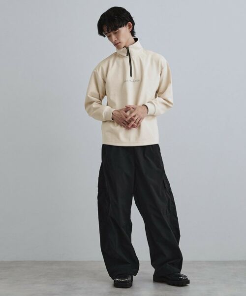 tk.TAKEO KIKUCHI / ティーケー タケオキクチ カットソー | ポンチスウェードハーフジップ | 詳細3