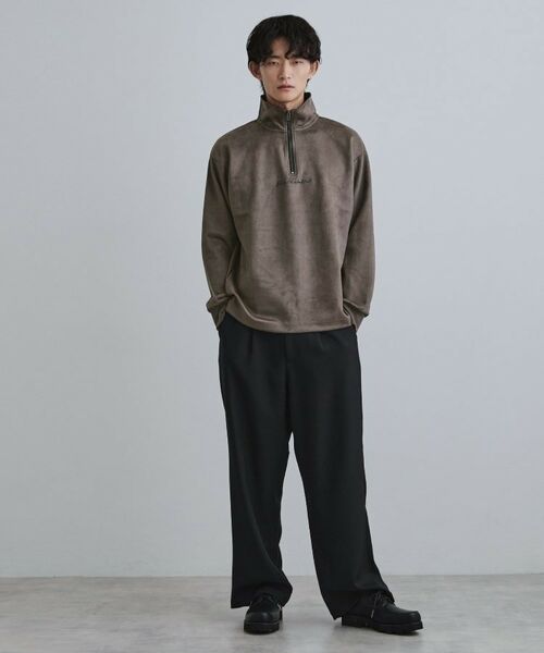 tk.TAKEO KIKUCHI / ティーケー タケオキクチ カットソー | ポンチスウェードハーフジップ | 詳細6