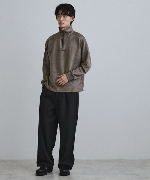 tk.TAKEO KIKUCHI / ティーケー タケオキクチ カットソー | ポンチスウェードハーフジップ | 詳細7