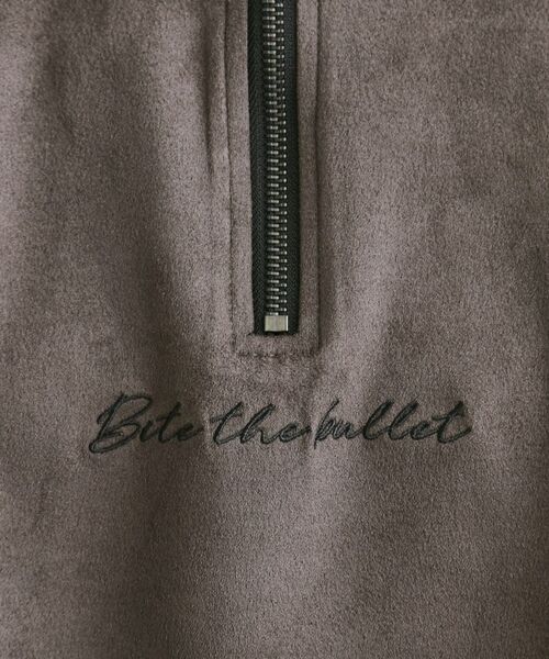 tk.TAKEO KIKUCHI / ティーケー タケオキクチ カットソー | ポンチスウェードハーフジップ | 詳細8