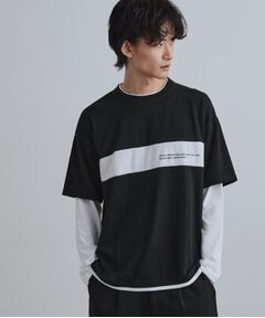 tk.TAKEO KIKUCHI / ティーケー タケオキクチ カットソー | フェイクレイヤードカットソー