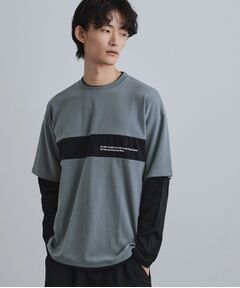 tk.TAKEO KIKUCHI / ティーケー タケオキクチ カットソー | フェイクレイヤードカットソー