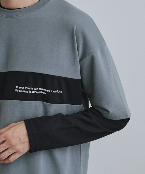 tk.TAKEO KIKUCHI / ティーケー タケオキクチ カットソー | フェイクレイヤードカットソー | 詳細17