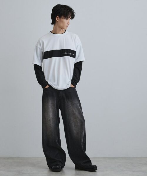 tk.TAKEO KIKUCHI / ティーケー タケオキクチ カットソー | フェイクレイヤードカットソー | 詳細2