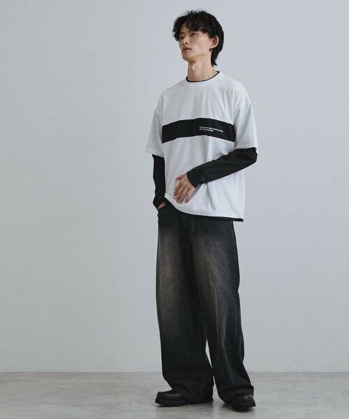 tk.TAKEO KIKUCHI / ティーケー タケオキクチ カットソー | フェイクレイヤードカットソー | 詳細3