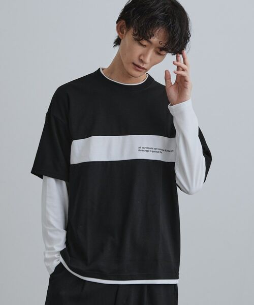 tk.TAKEO KIKUCHI / ティーケー タケオキクチ カットソー | フェイクレイヤードカットソー | 詳細5