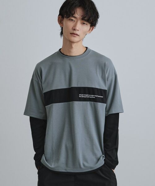 tk.TAKEO KIKUCHI / ティーケー タケオキクチ カットソー | フェイクレイヤードカットソー | 詳細9