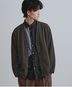 tk.TAKEO KIKUCHI / ティーケー タケオキクチ カーディガン・ボレロ | ニットライクジャカードカーディガン