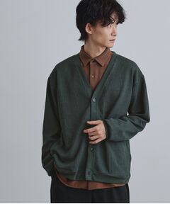 tk.TAKEO KIKUCHI / ティーケー タケオキクチ カーディガン・ボレロ | ニットライクジャカードカーディガン