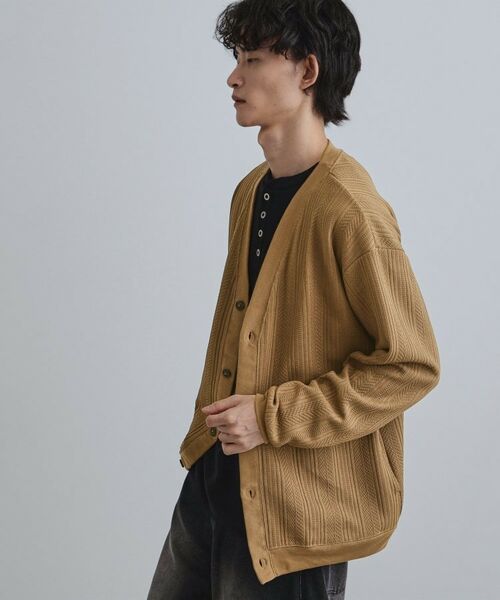 tk.TAKEO KIKUCHI / ティーケー タケオキクチ カーディガン・ボレロ | ニットライクジャカードカーディガン | 詳細5