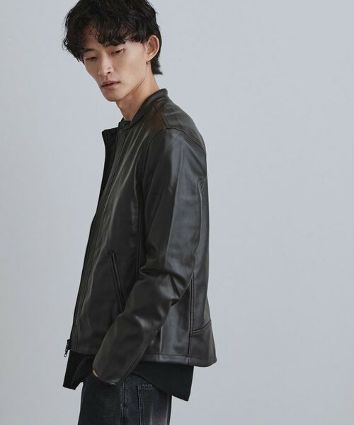 tk.TAKEO KIKUCHI / ティーケー タケオキクチ レザーブルゾン・ジャケット | シングルレザー調ブルゾン | 詳細1