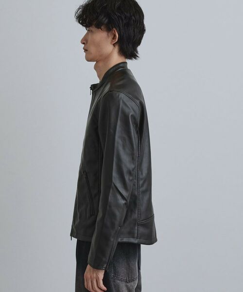 tk.TAKEO KIKUCHI / ティーケー タケオキクチ レザーブルゾン・ジャケット | シングルレザー調ブルゾン | 詳細14