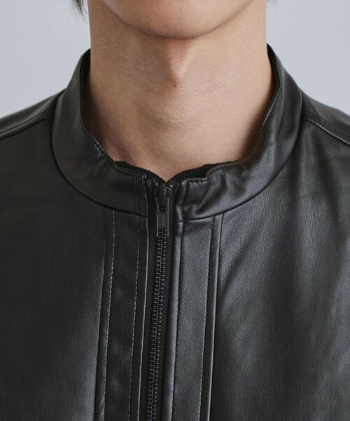 tk.TAKEO KIKUCHI / ティーケー タケオキクチ レザーブルゾン・ジャケット | シングルレザー調ブルゾン | 詳細16