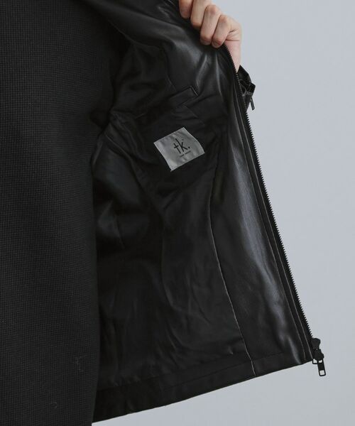 tk.TAKEO KIKUCHI / ティーケー タケオキクチ レザーブルゾン・ジャケット | シングルレザー調ブルゾン | 詳細21