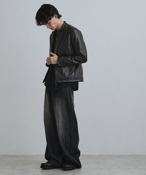 tk.TAKEO KIKUCHI / ティーケー タケオキクチ レザーブルゾン・ジャケット | シングルレザー調ブルゾン | 詳細3