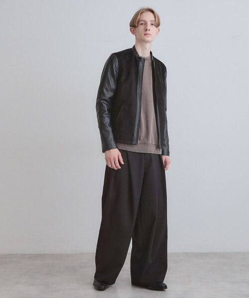 tk.TAKEO KIKUCHI / ティーケー タケオキクチ レザーブルゾン・ジャケット | シングルレザー調ブルゾン | 詳細7