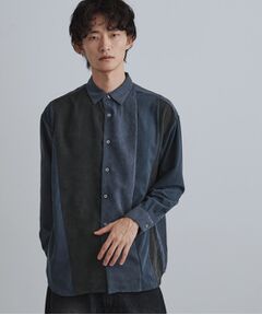 tk.TAKEO KIKUCHI / ティーケー タケオキクチ シャツ・ブラウス | コーデュロイ＆スエード切替シャツ