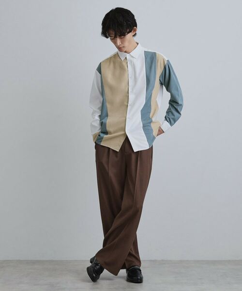tk.TAKEO KIKUCHI / ティーケー タケオキクチ シャツ・ブラウス | コーデュロイ＆スエード切替シャツ | 詳細10