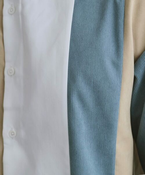 tk.TAKEO KIKUCHI / ティーケー タケオキクチ シャツ・ブラウス | コーデュロイ＆スエード切替シャツ | 詳細12