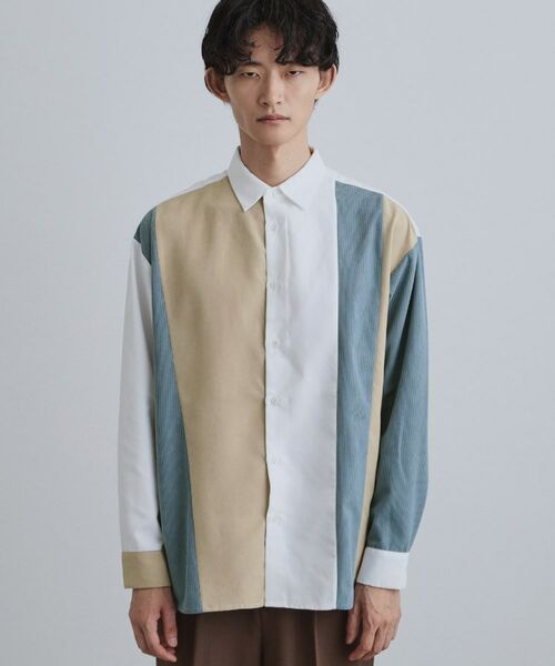 tk.TAKEO KIKUCHI / ティーケー タケオキクチ シャツ・ブラウス | コーデュロイ＆スエード切替シャツ | 詳細13